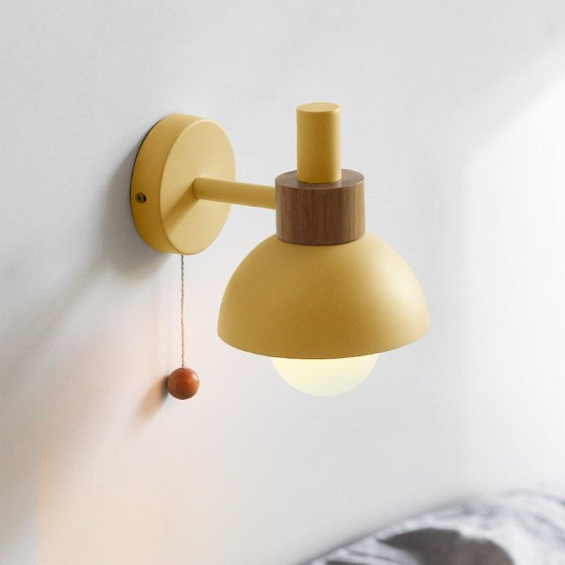 Aurora Living – Wall lamp with Wood & Metal, Mid-Century style