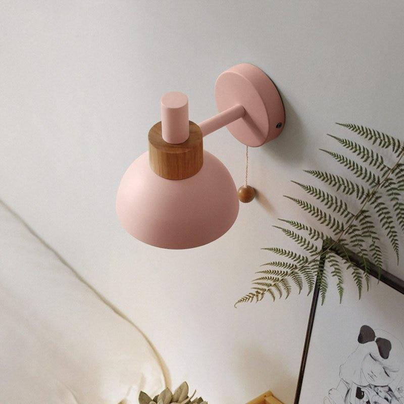 Aurora Living – Wall lamp with Wood & Metal, Mid-Century style