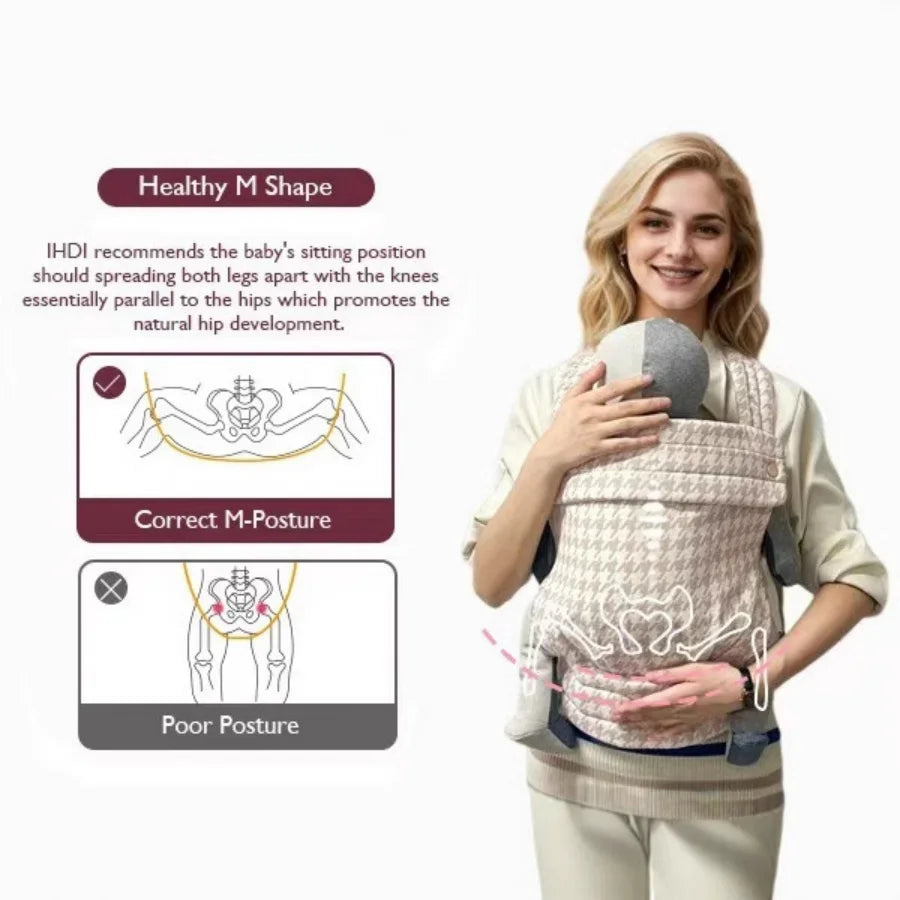 Comfortabele Draagzak voor Baby's – Verstelbare Sling voor Pasgeborenen en Peuters