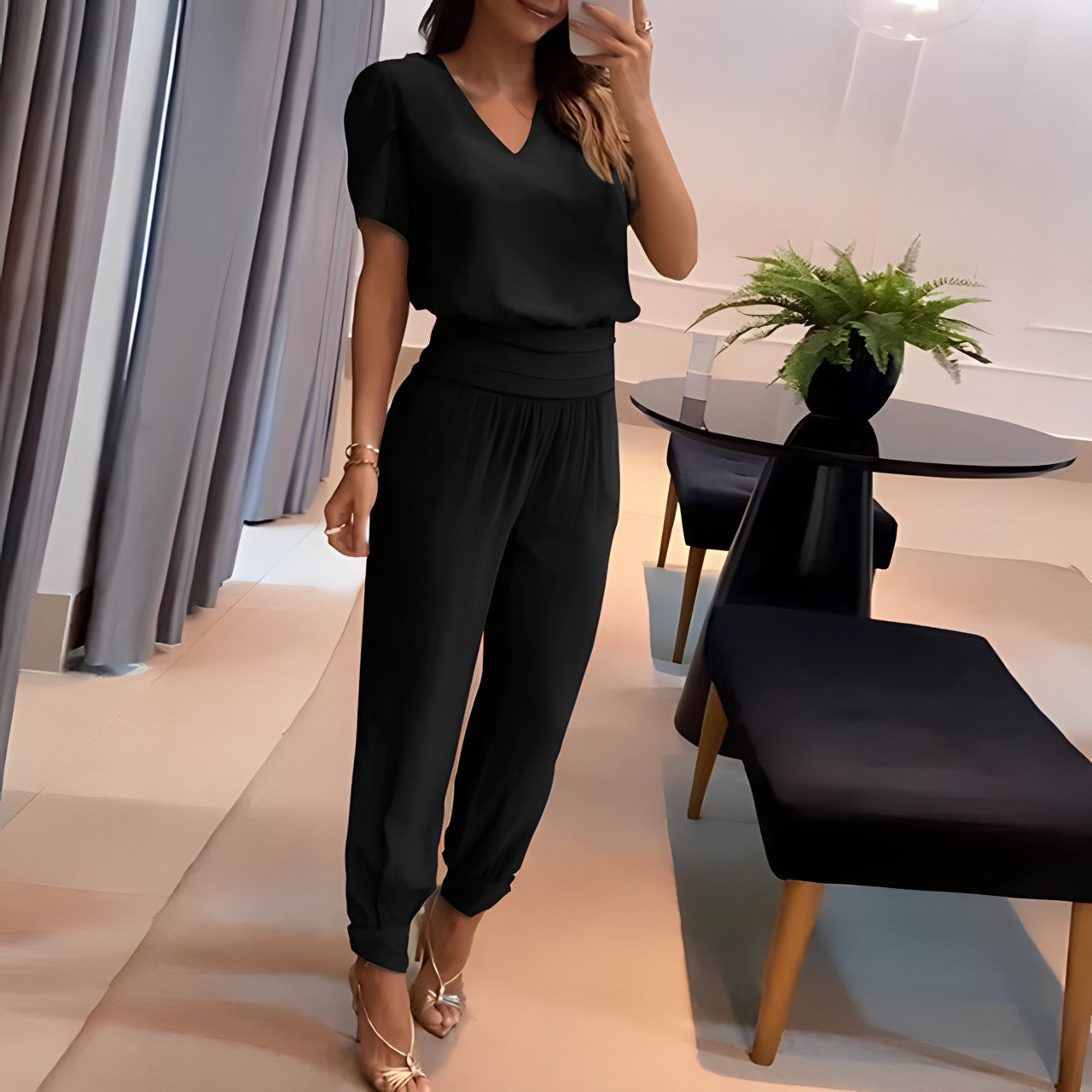 Alexandra | Trendy Blouse and Pants Set