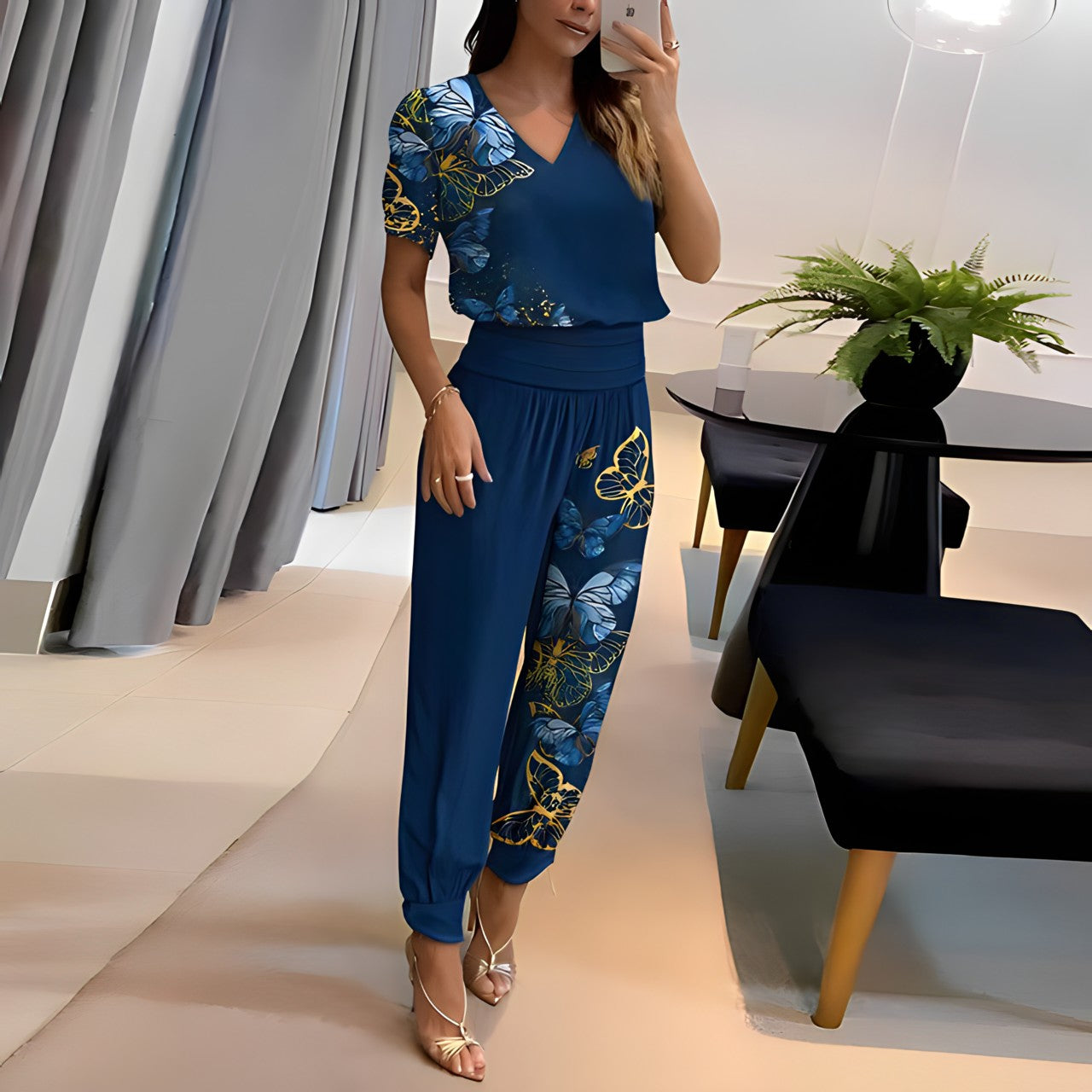 Alexandra | Trendy Blouse and Pants Set