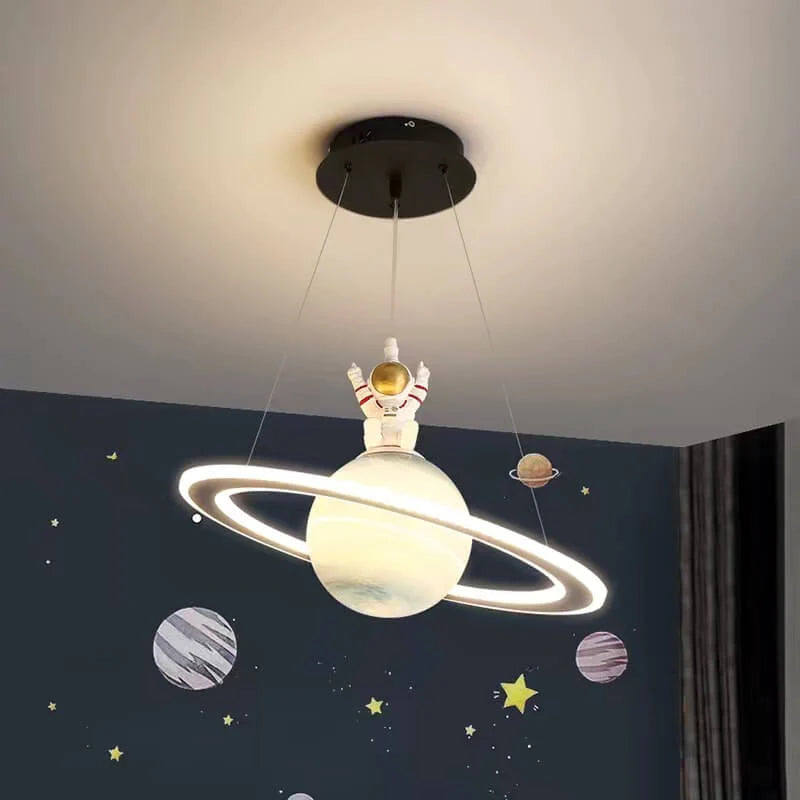 CosmoGlow – Children's room LED pendant lamp with planet design – energy-efficient