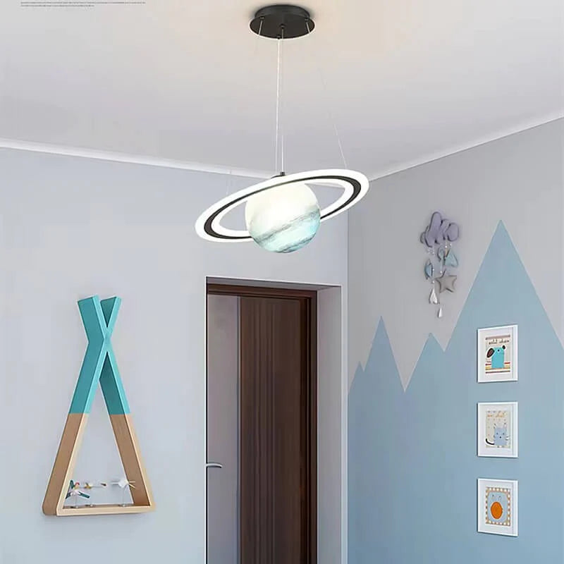 CosmoGlow – Children's room LED pendant lamp with planet design – energy-efficient