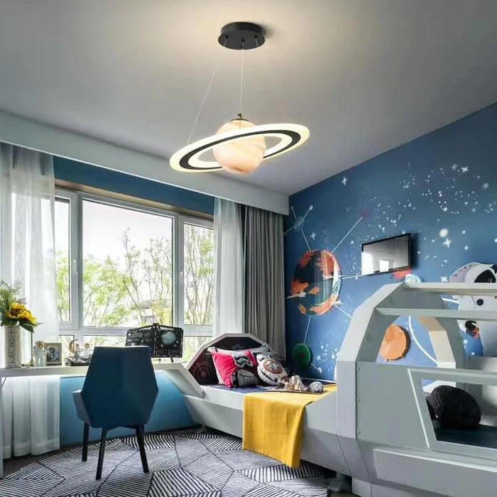 CosmoGlow – Children's room LED pendant lamp with planet design – energy-efficient
