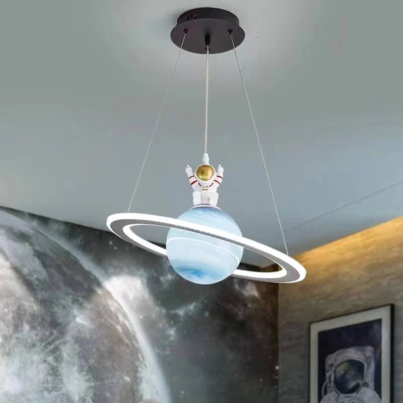 CosmoGlow – Children's room LED pendant lamp with planet design – energy-efficient