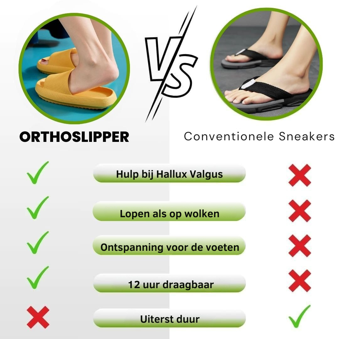 Orthoslipper – Zachte antislip comfortpantoffels met EVA-demping en perfecte pasvorm