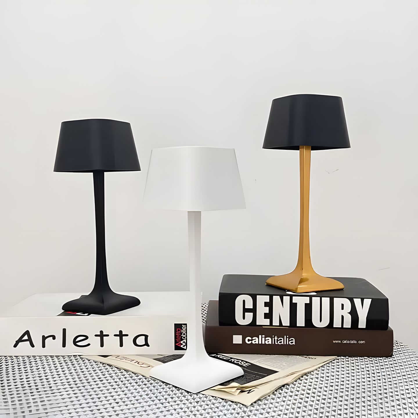 Lumora - Modern Wireless Table Lamp with Touch Dimmer Function