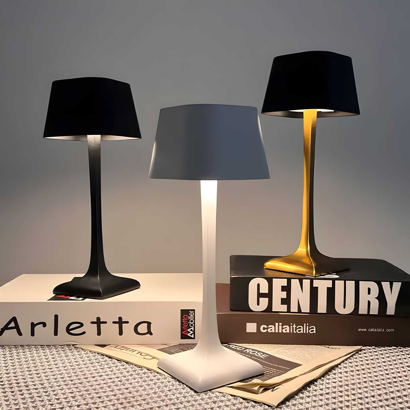 Lumora - Modern Wireless Table Lamp with Touch Dimmer Function