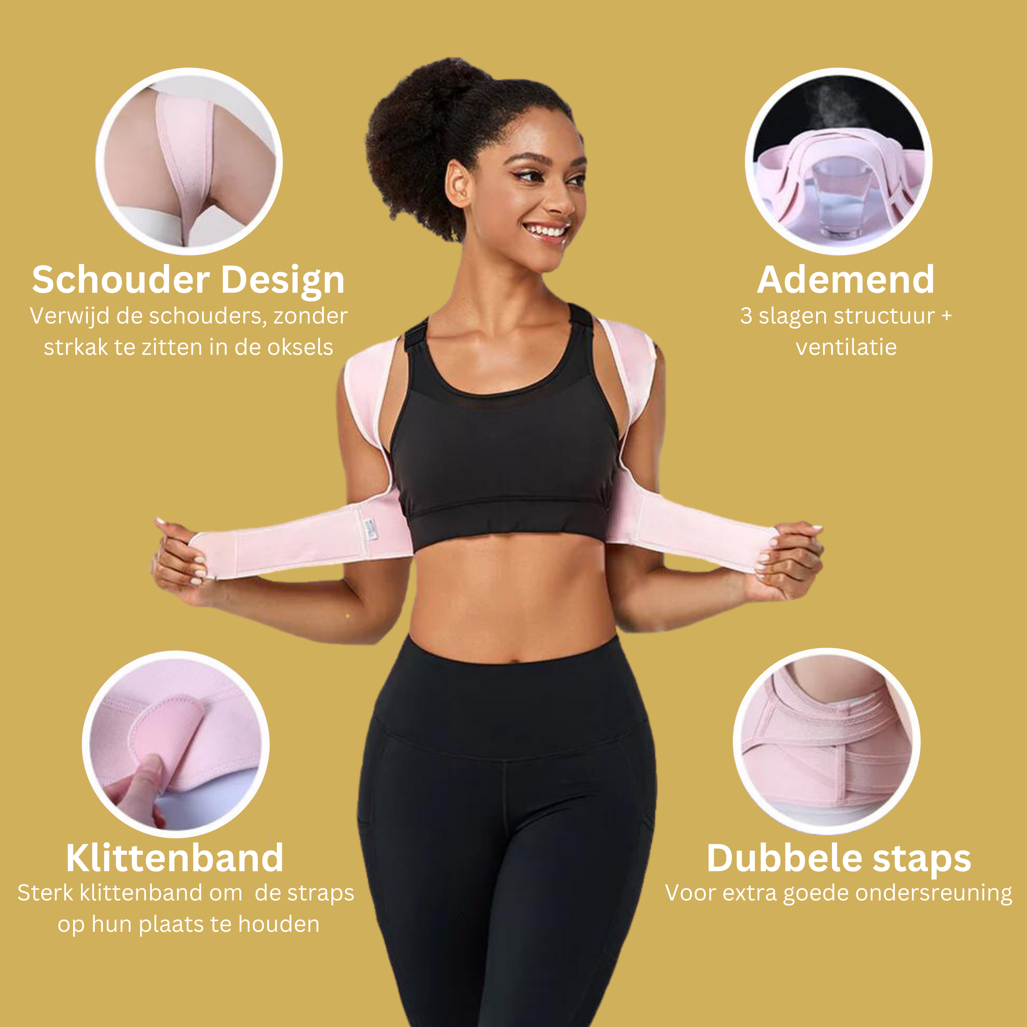 Alignix – Houdingscorrector – Comfortabel & onzichtbaar onder kleding
