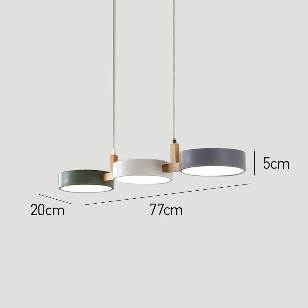 Nordura – Modern cylindrical pendant lamp – Multiple LED light points