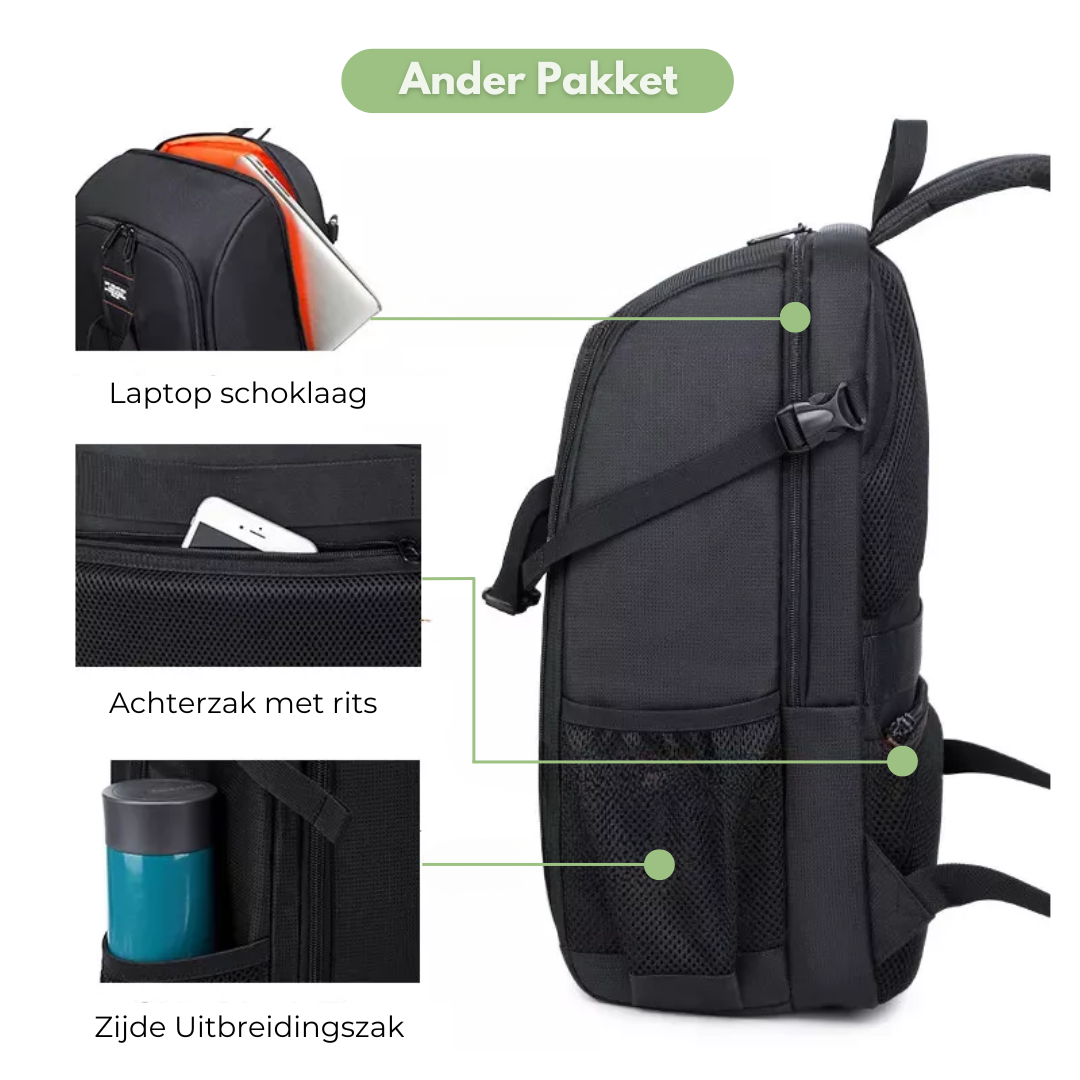Outdoor Cameratas – Waterafstotende Rugzak voor DSLR/SLR & Laptop