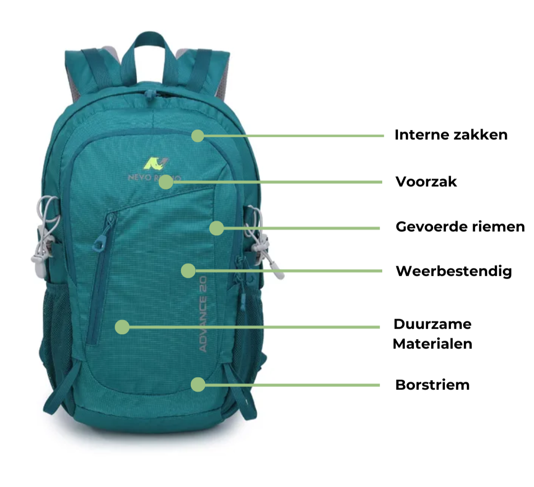 22L Outdoor Backpack – Lightweight, Water-Repellent & With Rain Cover