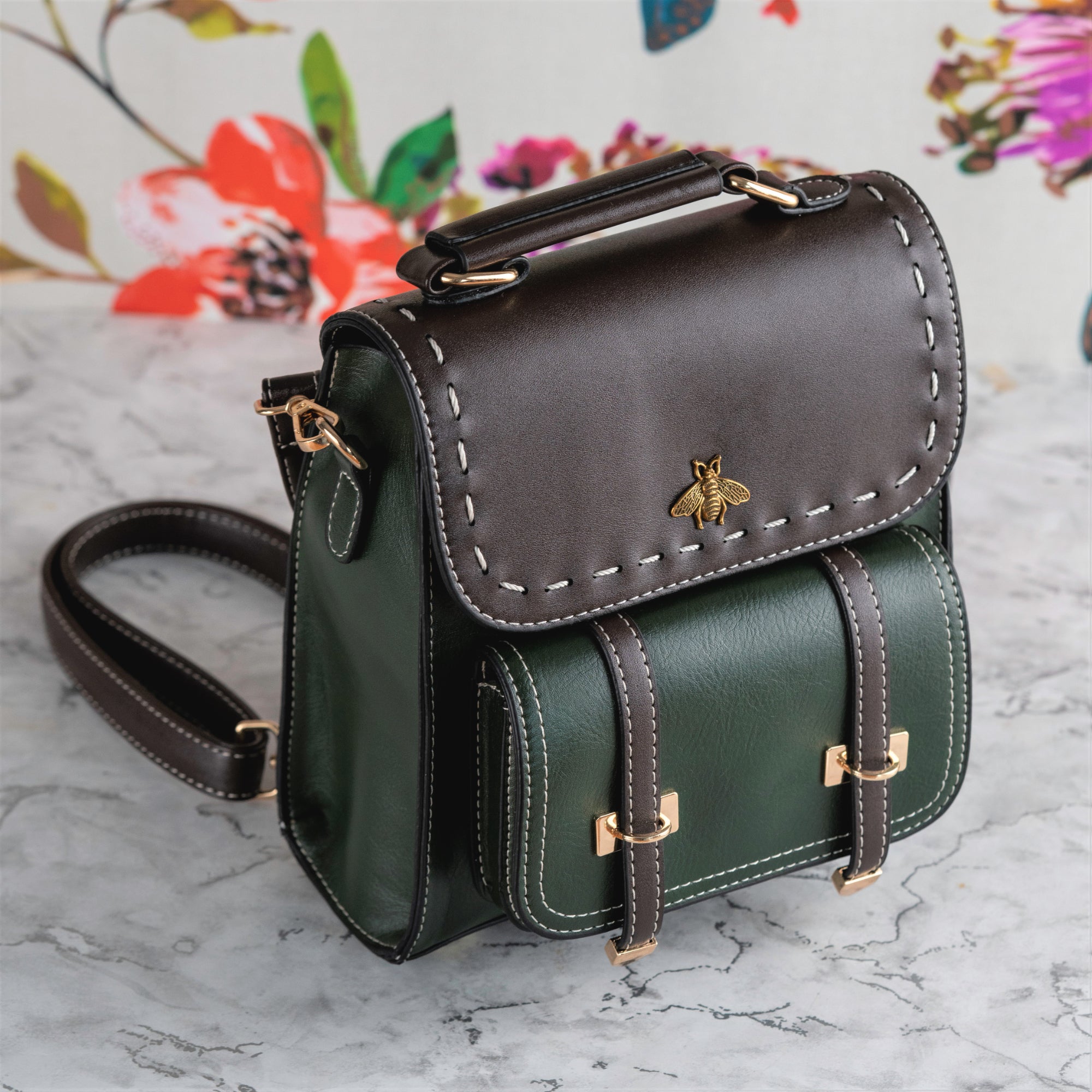 Melzano Bumblebee Leather Backpack