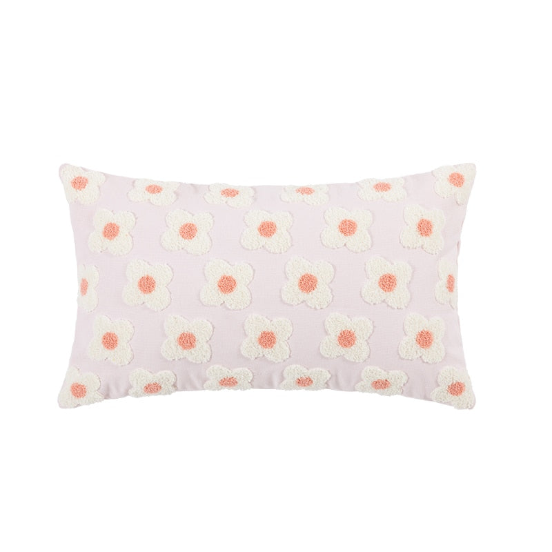 Florendi – Cotton pillowcase with daisy embroidery