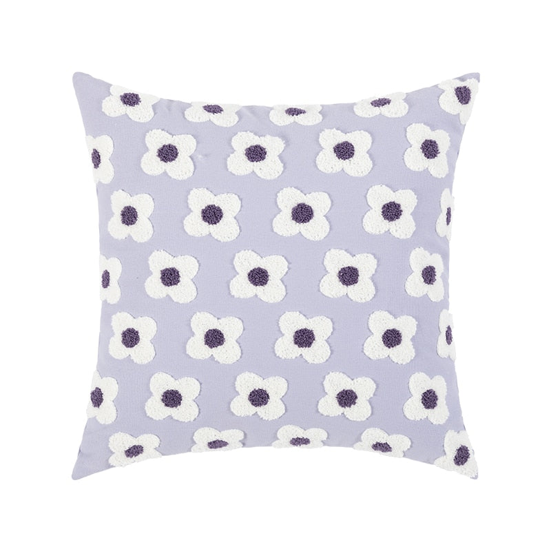 Florendi – Cotton pillowcase with daisy embroidery