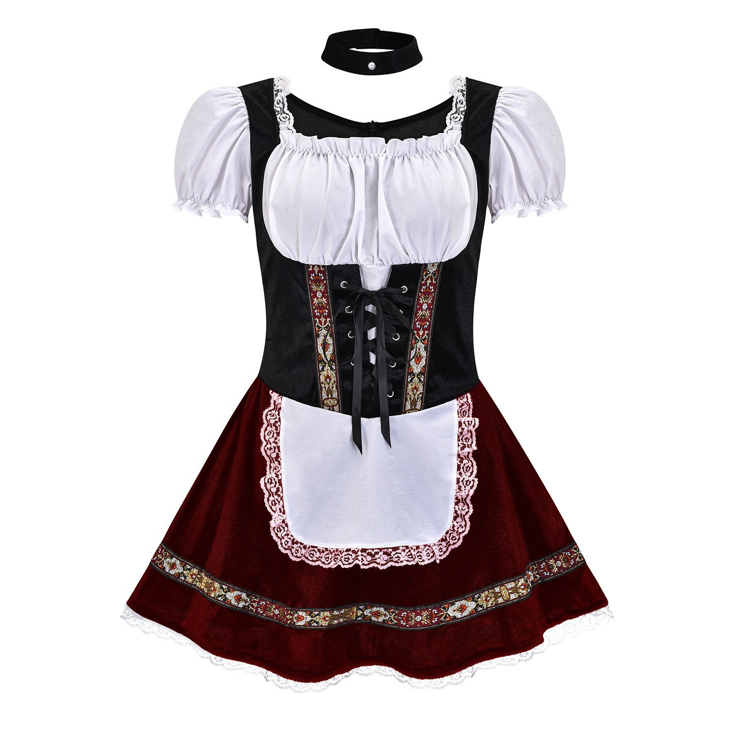AlpenCharm – Women's Mini Dirndl made of Cotton – Festive & Feminine