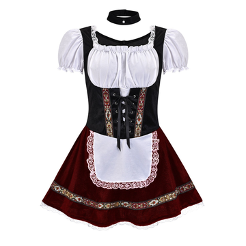 AlpenCharm – Women's Mini Dirndl made of Cotton – Festive & Feminine
