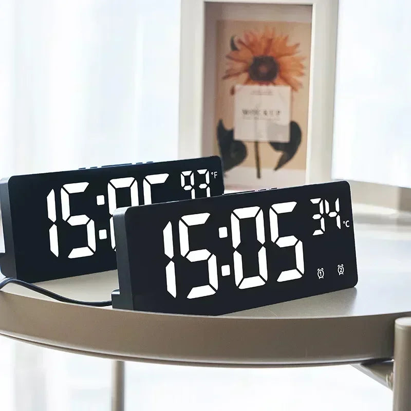 Zentix – Digital alarm clock voice-controlled with temperature – bedroom & desk