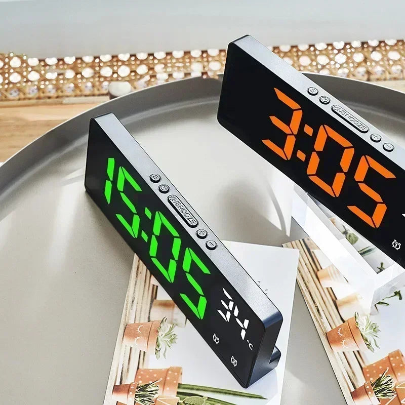 Zentix – Digital alarm clock voice-controlled with temperature – bedroom & desk