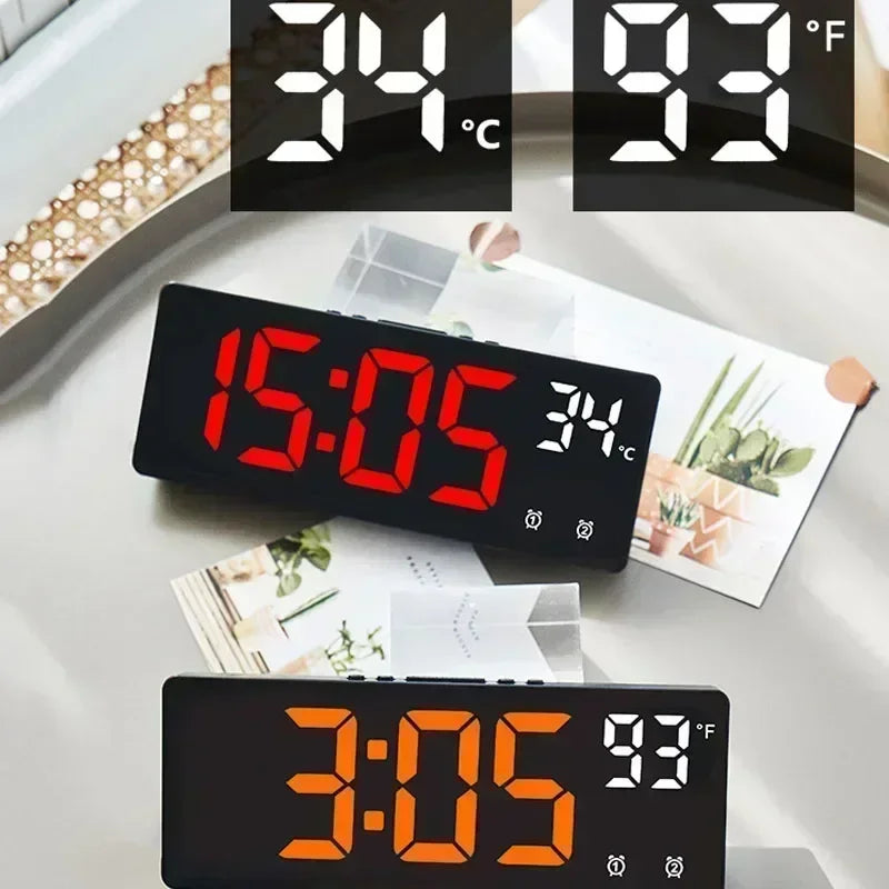 Zentix – Digital alarm clock voice-controlled with temperature – bedroom & desk