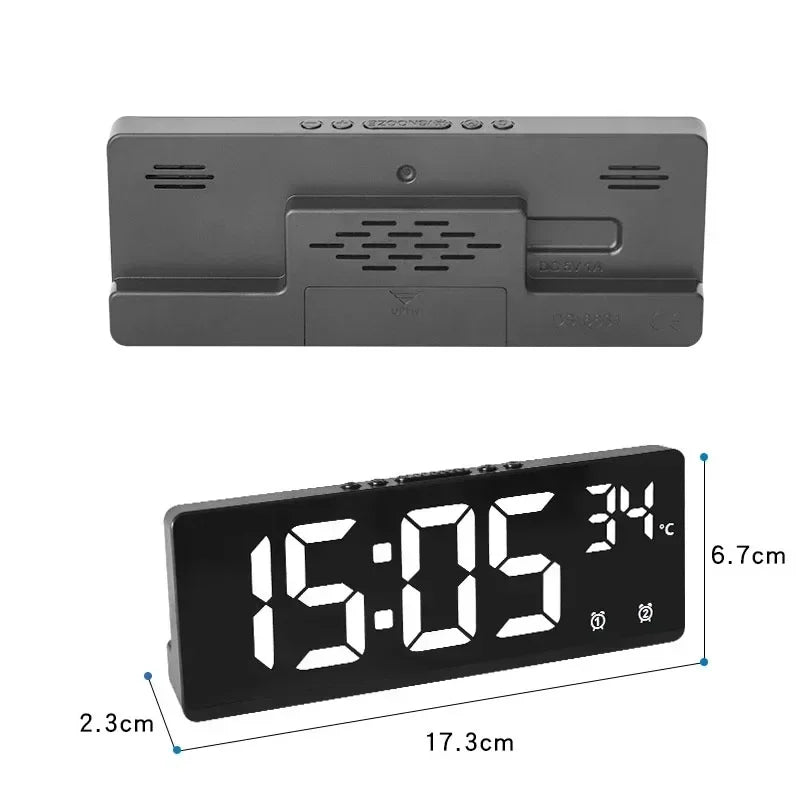 Zentix – Digital alarm clock voice-controlled with temperature – bedroom & desk