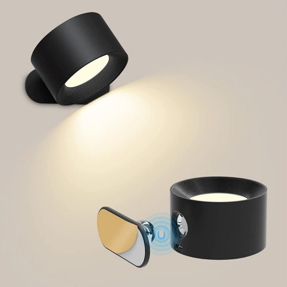 Dimbare Wandlamp op Batterijen met 360° Rotatie en Oplaadbare Batterij