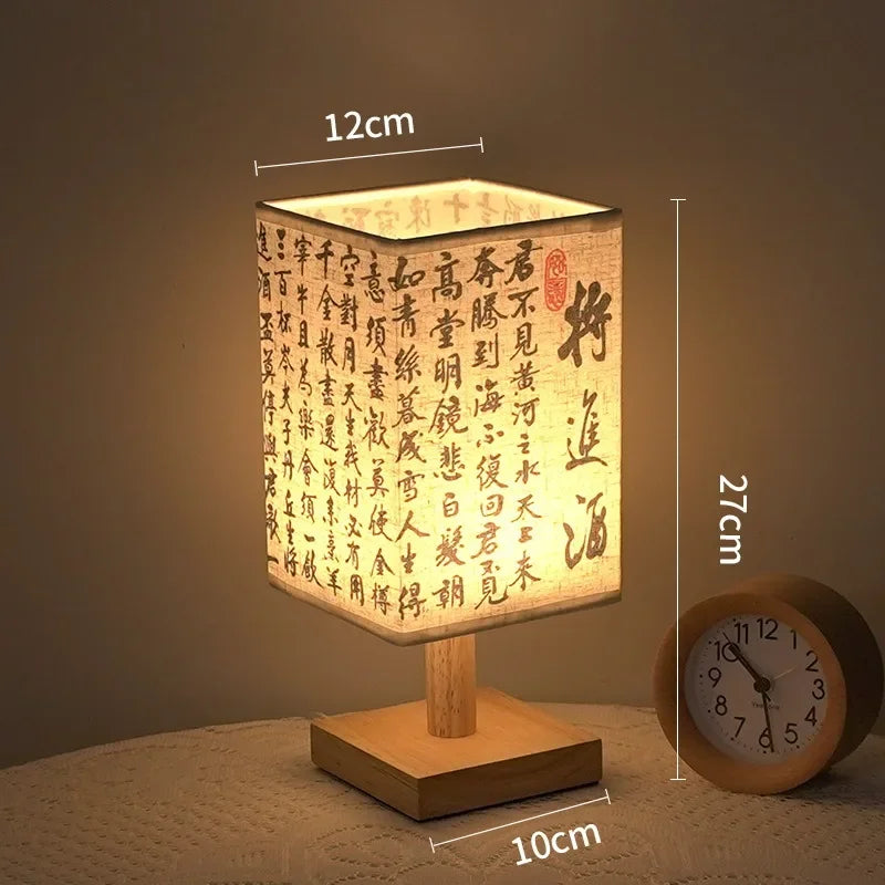 SinoLight – Dimbare LED-tafellamp in Chinese stijl – Voor slaapkamer & nachtkastje