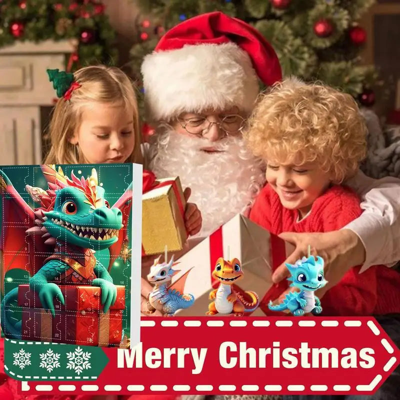 DinoMagic – Advent calendar with 24 acrylic dinosaur hangers for children