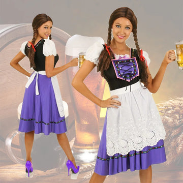 BavariaStyle – Dirndl dress with apron – Ideal for Oktoberfest & parties