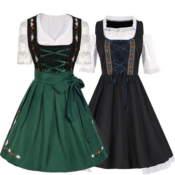 BavariaStyle – Dirndl dress with apron & lace – Wiesn look for women