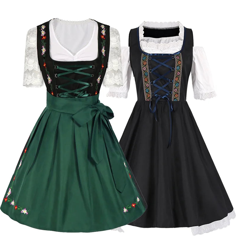 BavariaStyle – Dirndl dress with apron & lace – Wiesn look for women