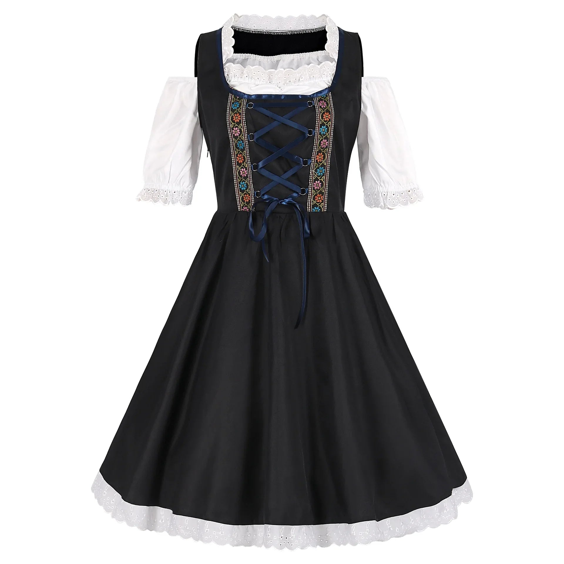 BavariaStyle – Dirndl dress with apron & lace – Wiesn look for women