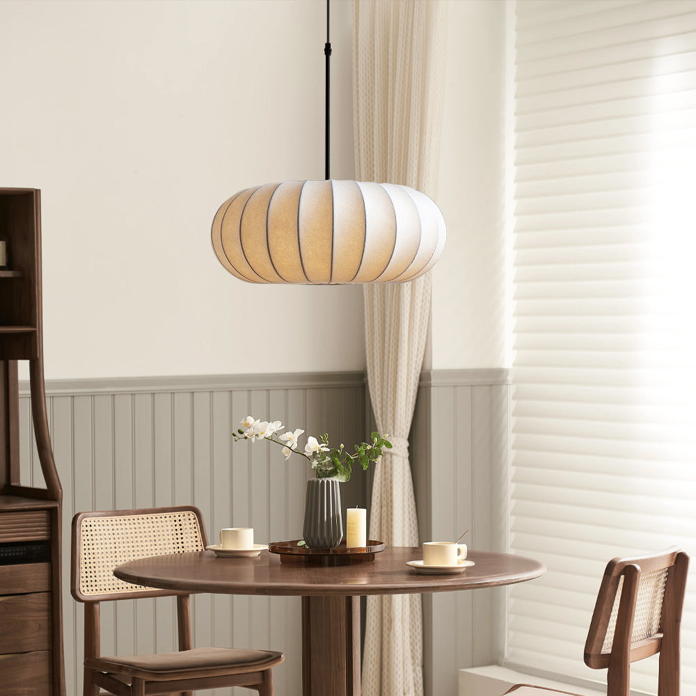 Verona – Handgemaakte zijden hanglamp – Moderne E27 pendellamp