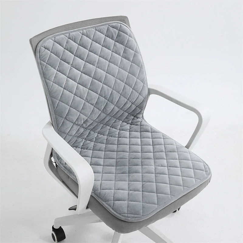 Elektrisch Verwarmd Zitkussen 45x90cm met Slimme Timer en Rugleuning, Grijs 1