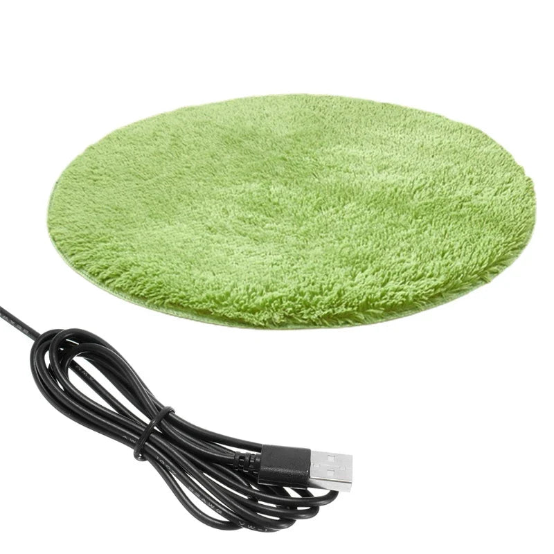 Elektrische Heizdecke für kleine Hunde – Wasserdichtes Plüsch Pad, USB Aufladung, 28 °C 0