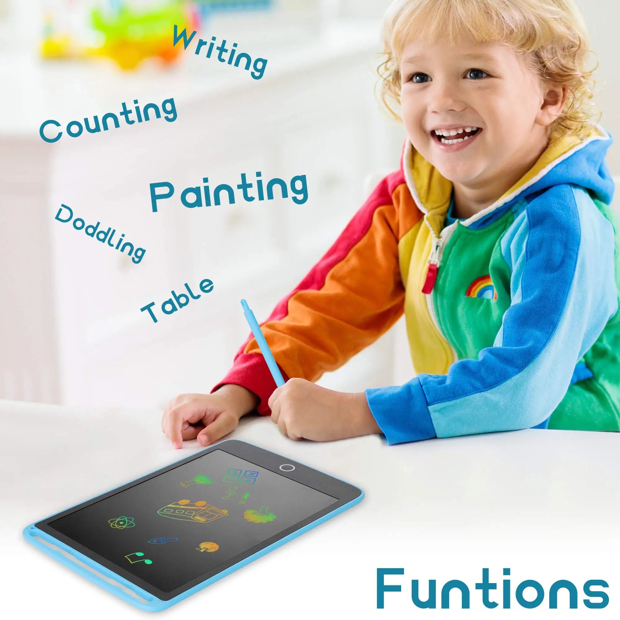 Scribly – LCD tekenbord kinderen 8.5/10/12 inch – herbruikbaar & educatief