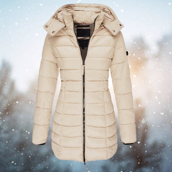 Amelia | Warme Donsjas met Capuchon voor Comfort en Stijl