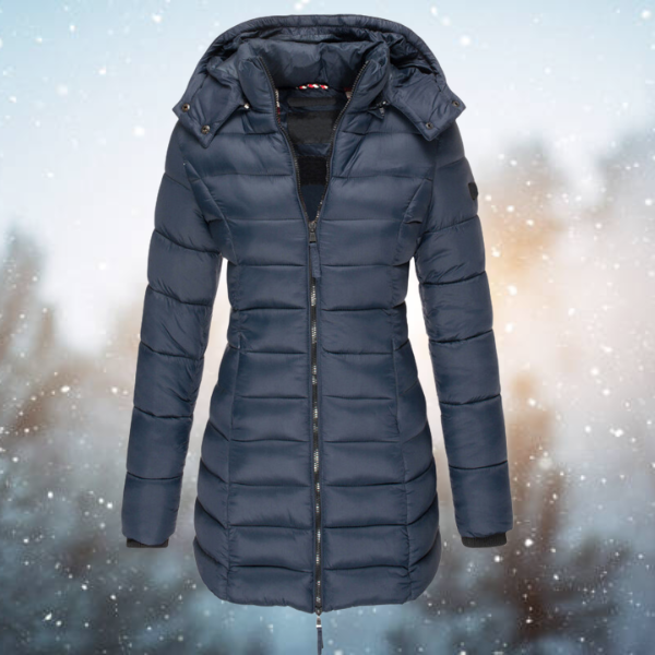 Amelia | Warme Donsjas met Capuchon voor Comfort en Stijl