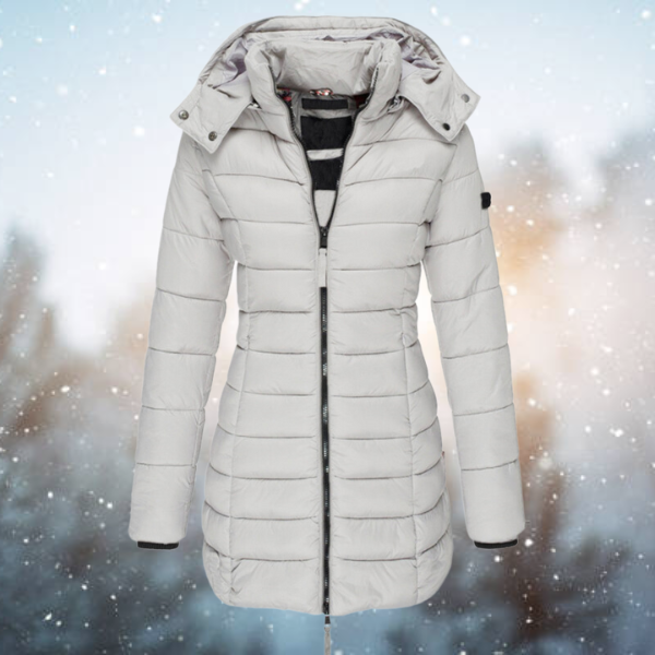 Amelia | Warme Donsjas met Capuchon voor Comfort en Stijl