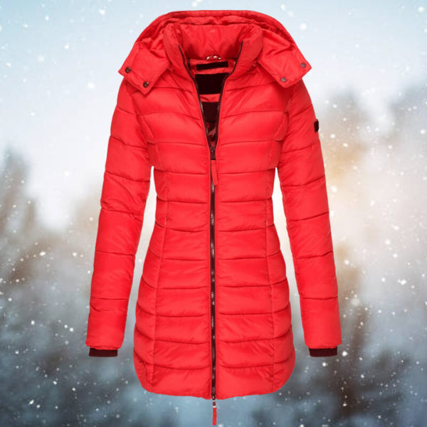 Amelia | Warme Donsjas met Capuchon voor Comfort en Stijl