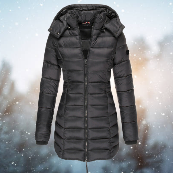 Amelia | Warme Donsjas met Capuchon voor Comfort en Stijl