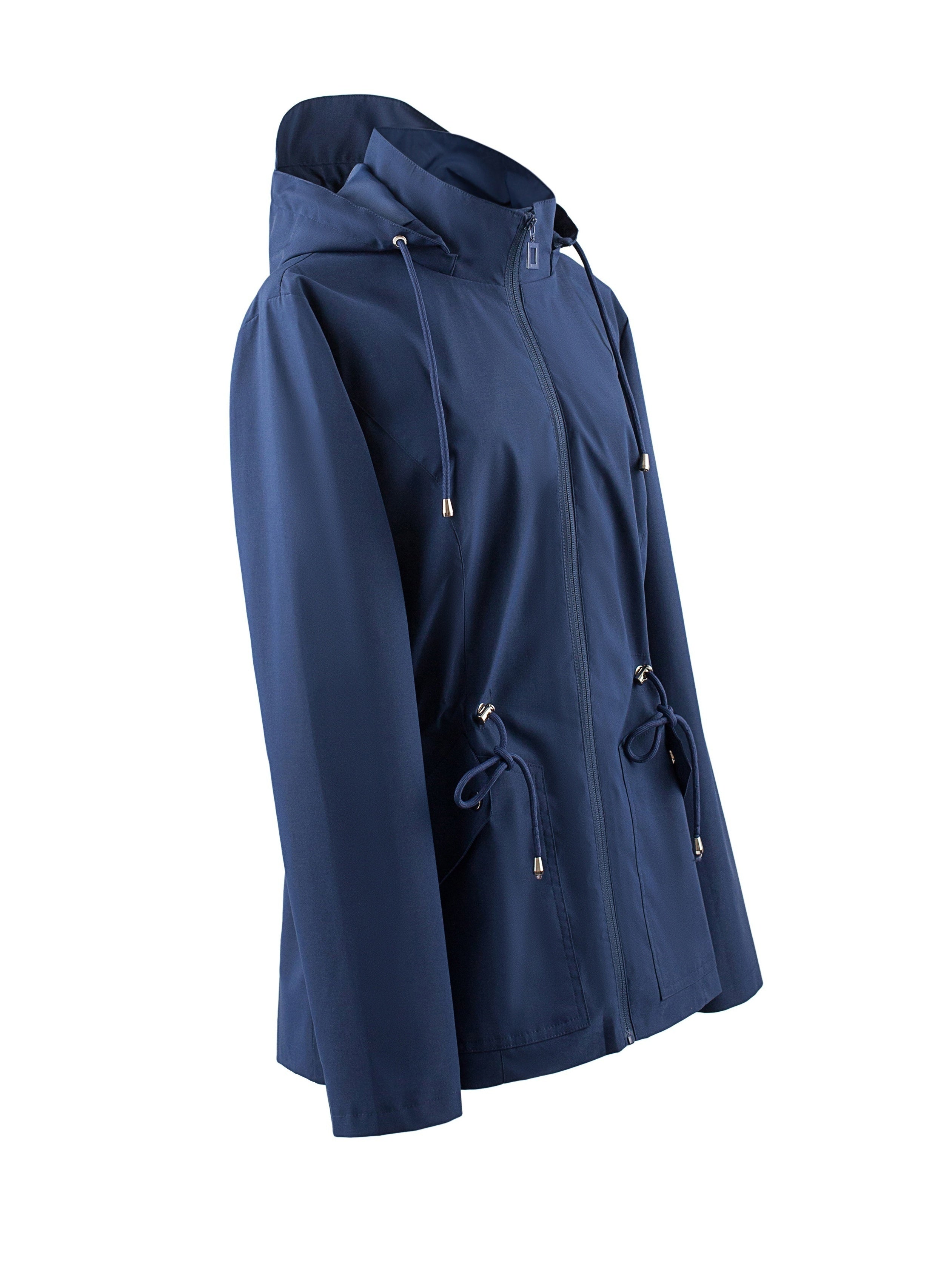 Emma – Waterproof, tailored jacket with hood – Elegance meets functionality