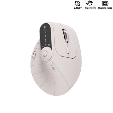 Ergomiq – Verticale muis Bluetooth 5.1 & oplaadbaar – ergonomisch ontwerp