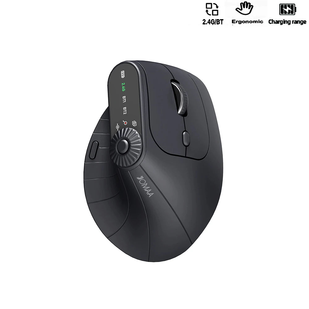 Ergomiq – Verticale muis Bluetooth 5.1 & oplaadbaar – ergonomisch ontwerp