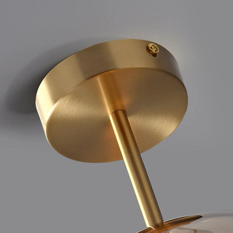 Copara – Retro koperen plafondlamp – Glasdesign voor modern interieur