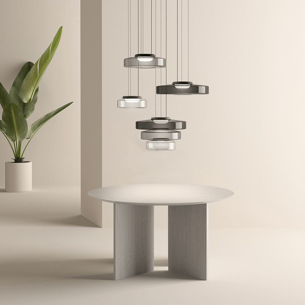 AuroraLicht – Glazen Bauhaus Hanglamp | Modern & Verstelbaar Design