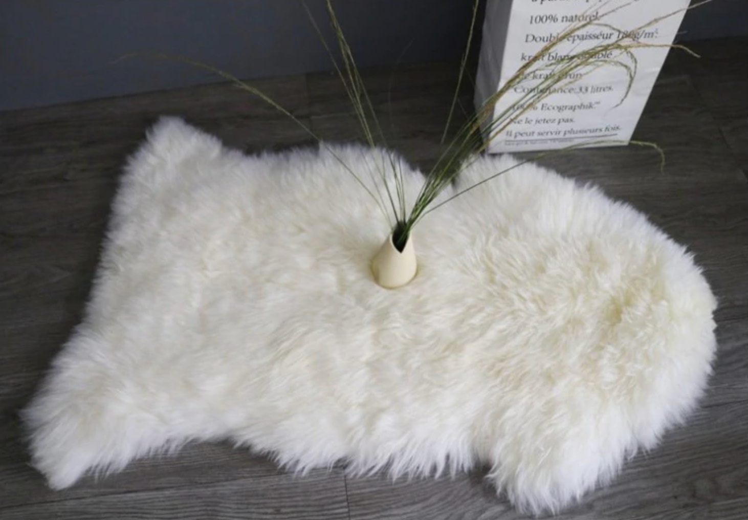 Furora Home – Faux Fur Throw & Rug, white, versatile design