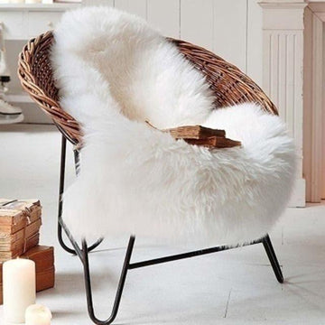Furora Home – Faux Fur Throw & Rug, white, versatile design