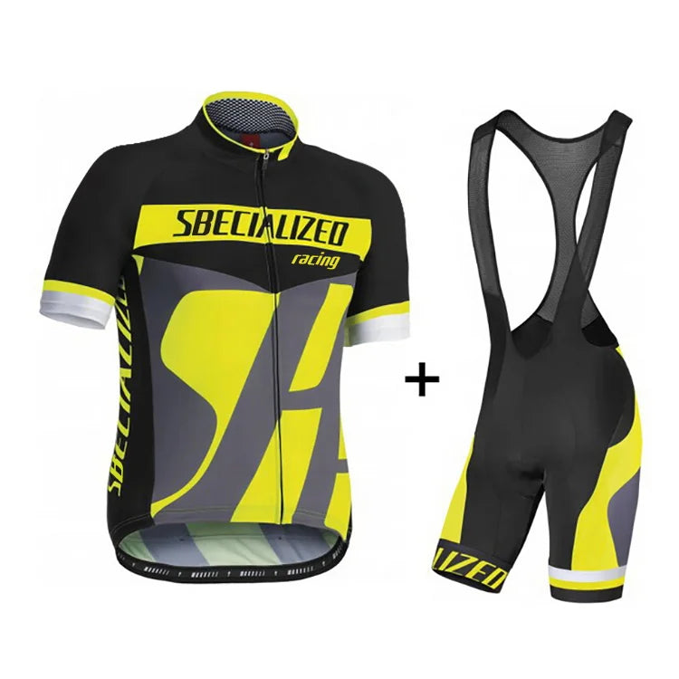 Velonix Fietskleding Set Heren – Ademende Zomer Wielertrui & Bib Shorts voor Racefiets & MTB