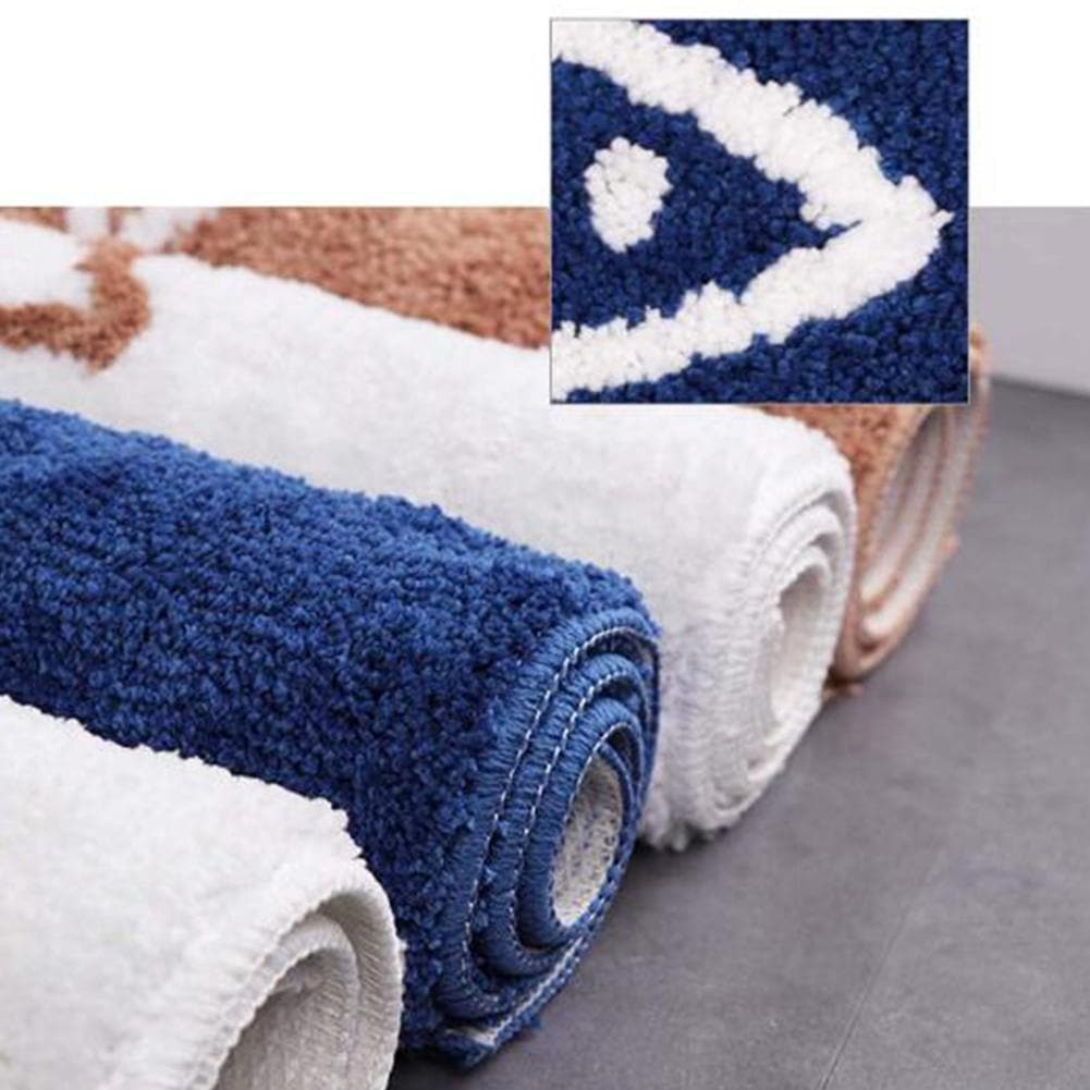 Maribella – Chenille Bath Mat ‘Fish in the Sea’, non-slip, 2 sizes